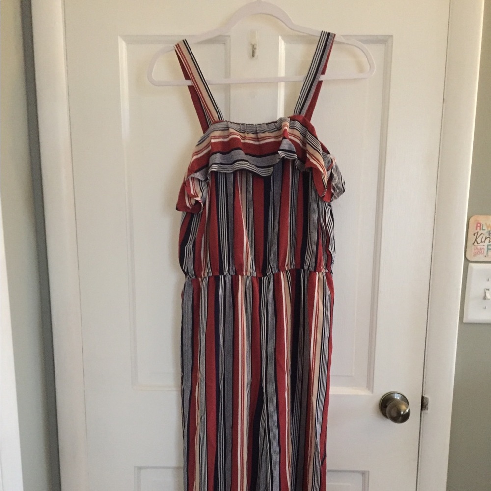 NWT Striped Jumpsuit